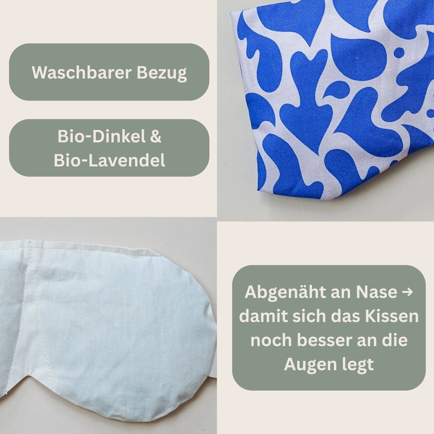 Eye Pillow Blue Pattern