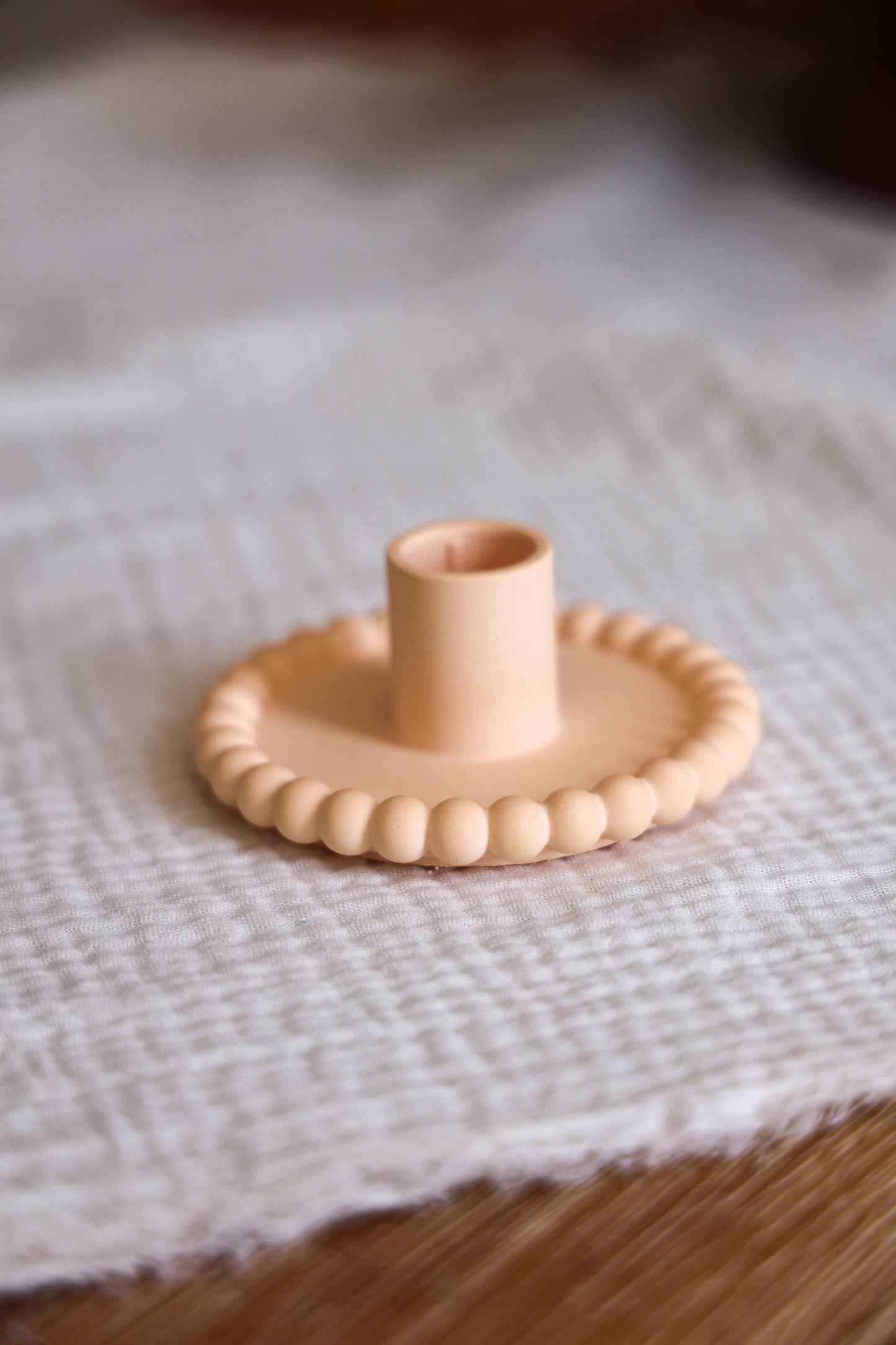 Niki Candle - Bubble candle holder large - handmade: Light blue