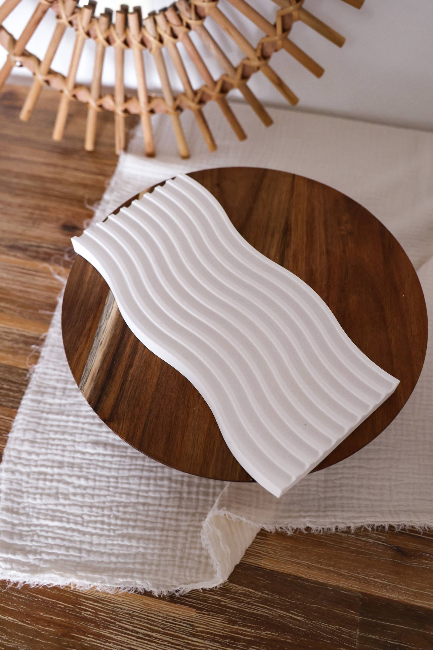 Niki Candle - Waves tray - handmade