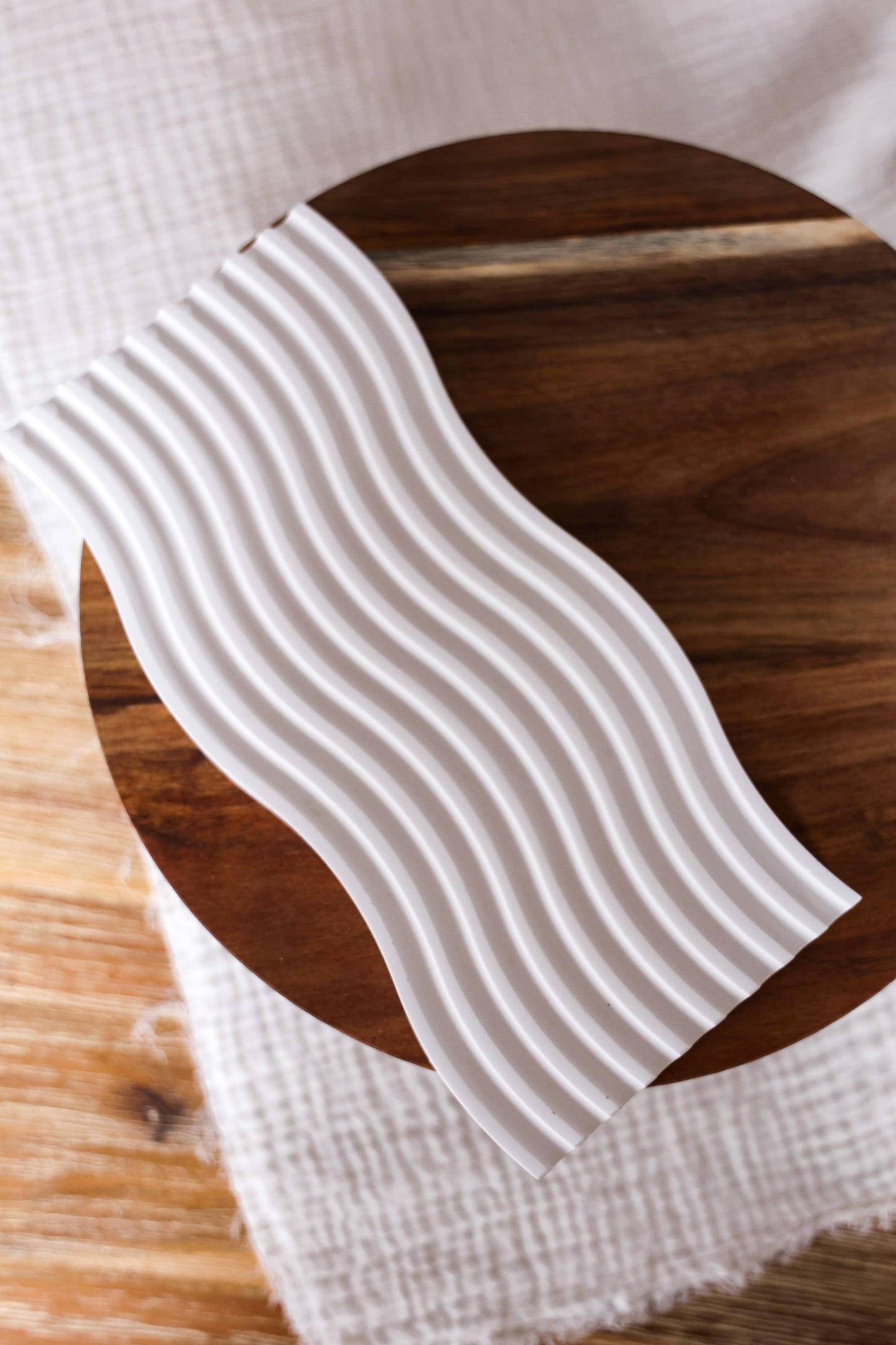 Niki Candle - Waves tray - handmade