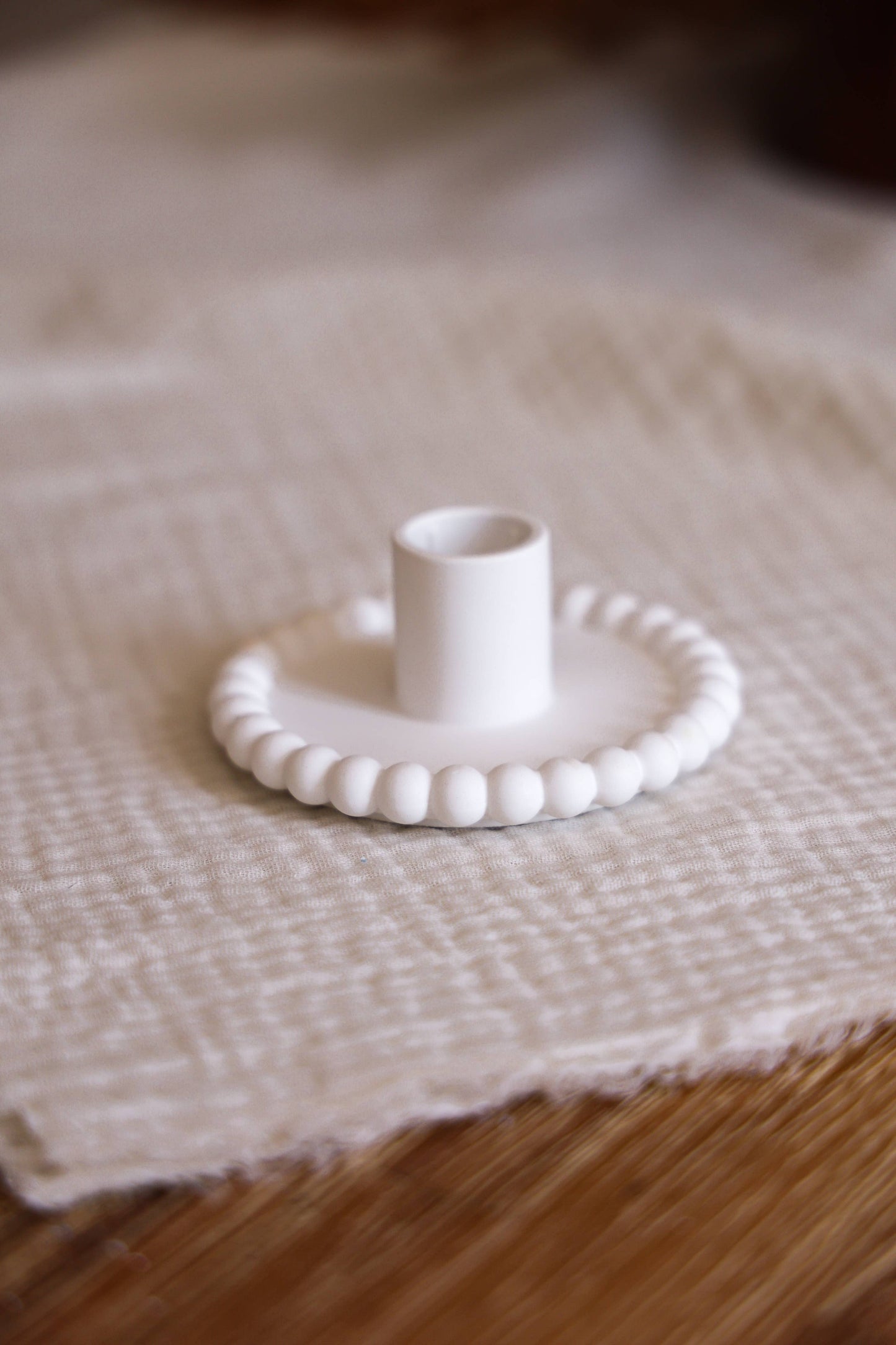 Niki Candle - Bubble candle holder large - handmade: Light blue