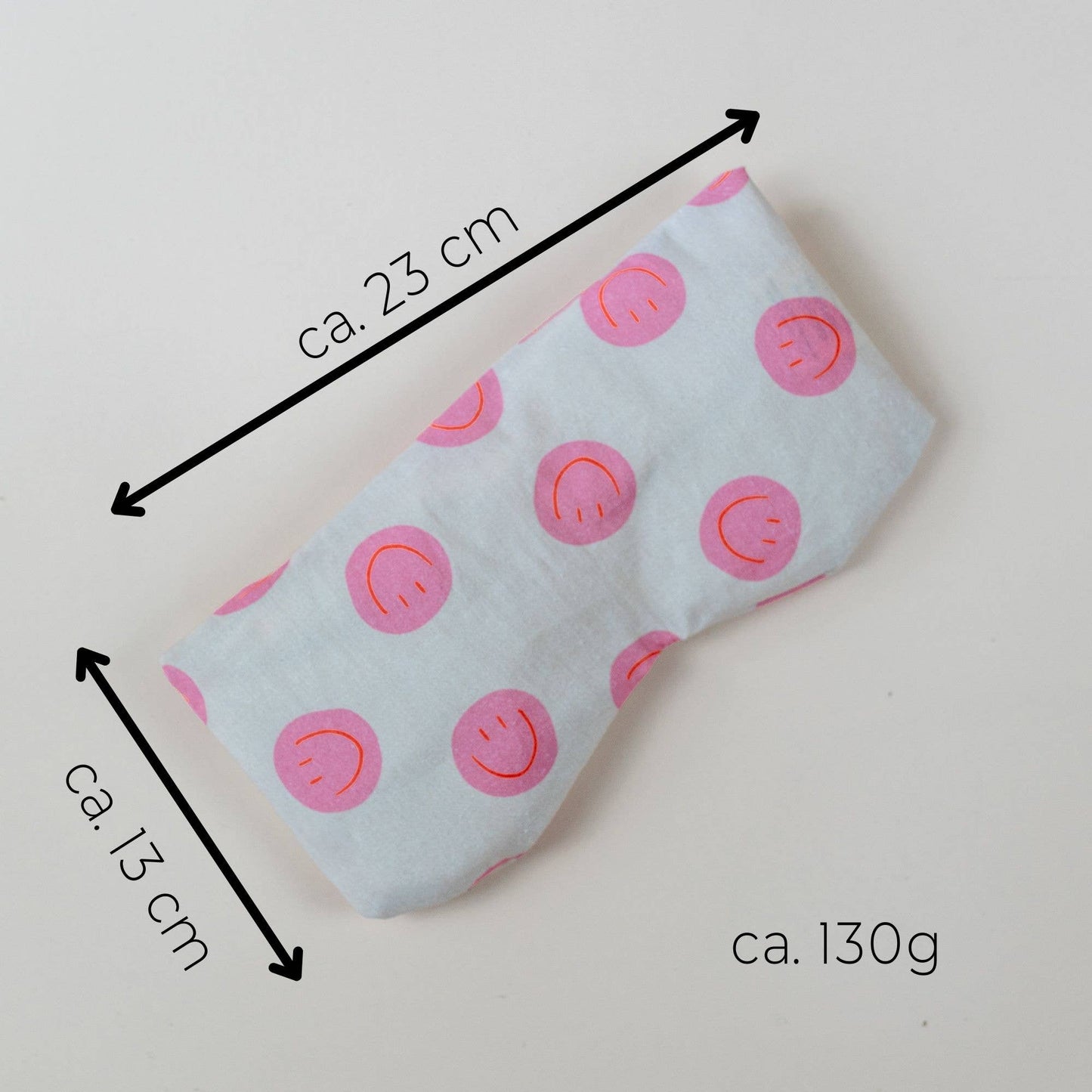 Yoga eye pillow Smiley Pink