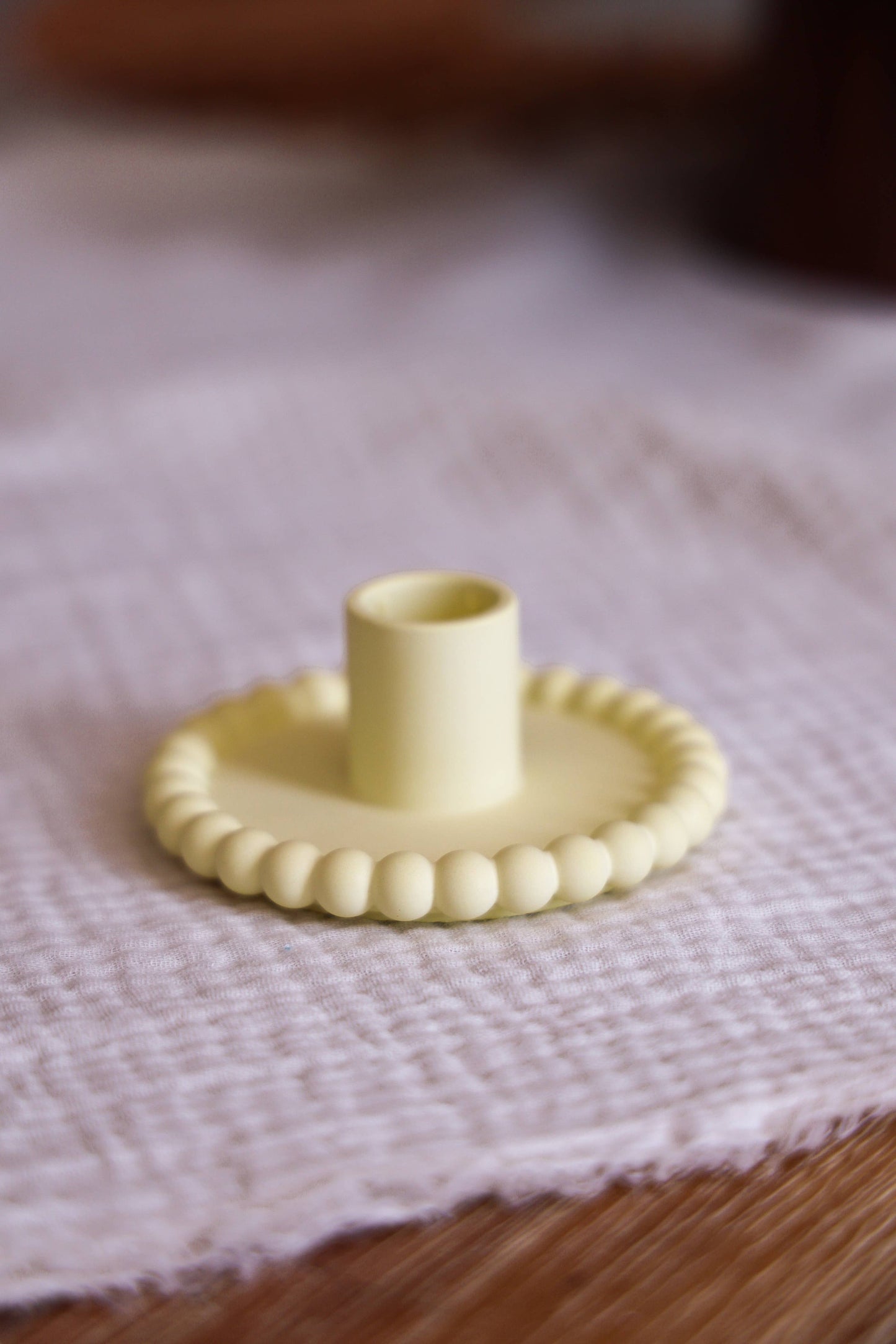 Niki Candle - Bubble candle holder large - handmade: Light blue