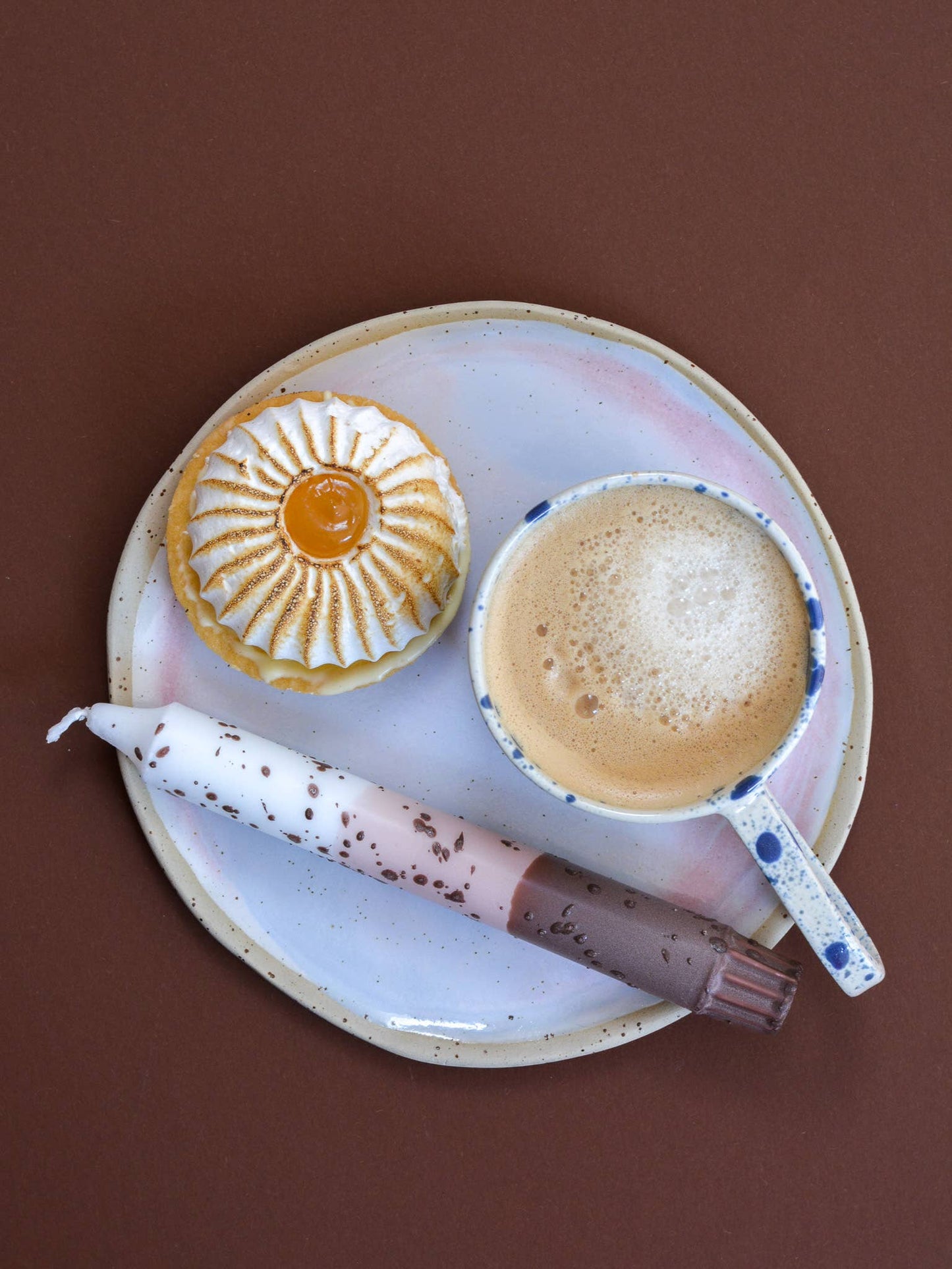 Nordtrice - Taper candle - Cappuccino Coffee Confetti