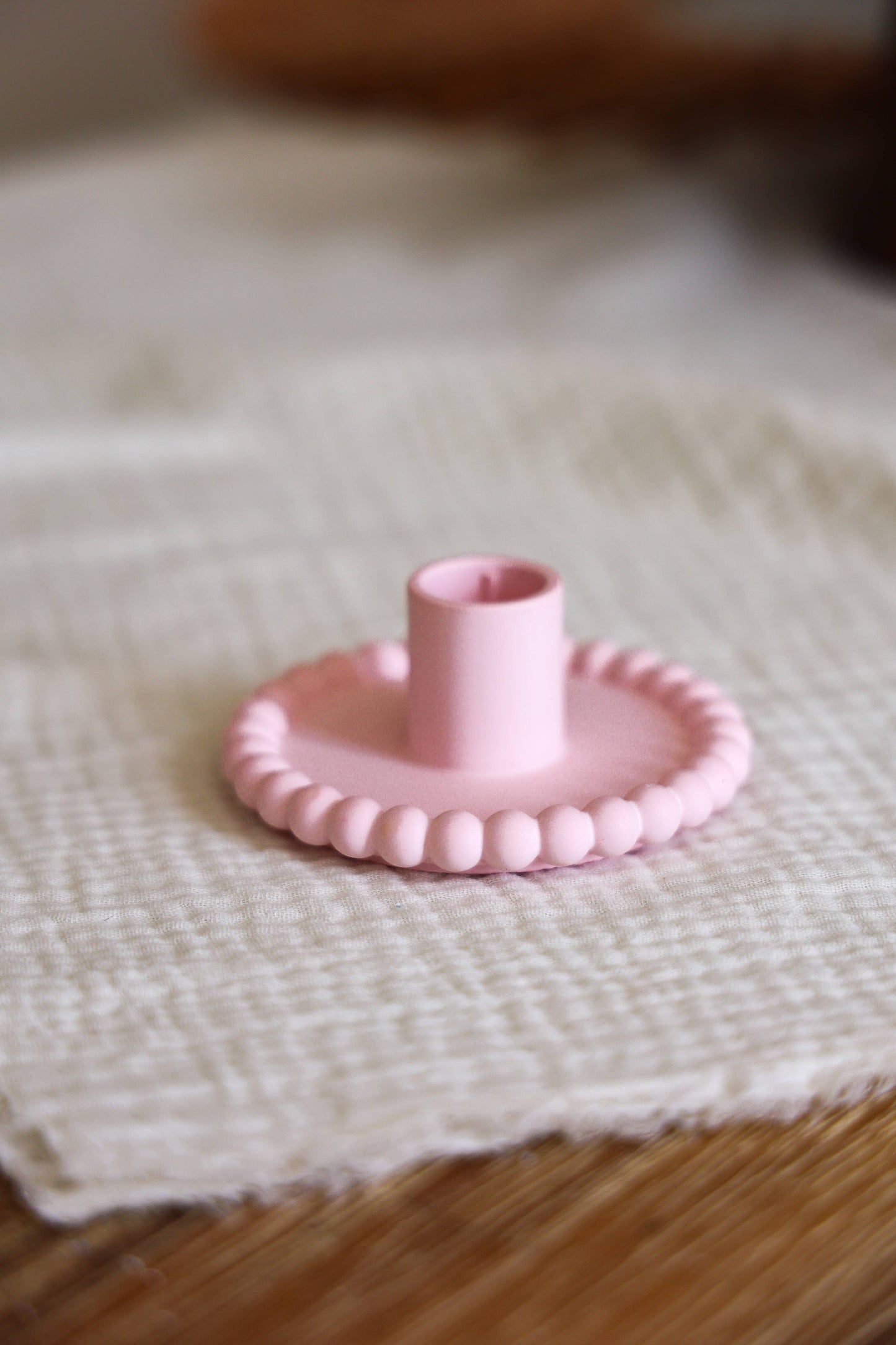 Niki Candle - Bubble candle holder large - handmade: Light blue