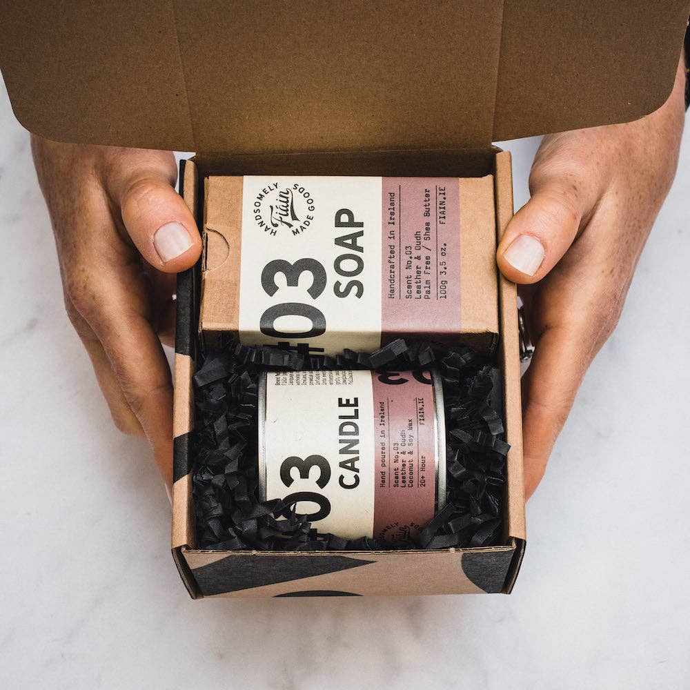 FIÁIN - Candle & Soap Gift Set | Mini: 02 | Bergamot & Musk